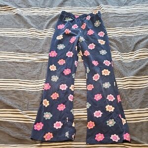 Floral Kids Bottoms in Navy and Pink